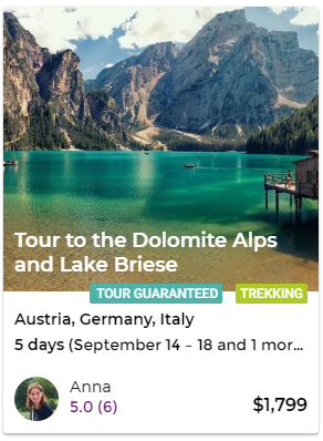 Tour to Dolomite